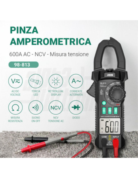 Pinza amperometrica AC 600A