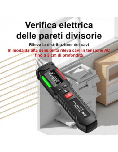 Rilevatore di tensione senza contatto 12-1000V...