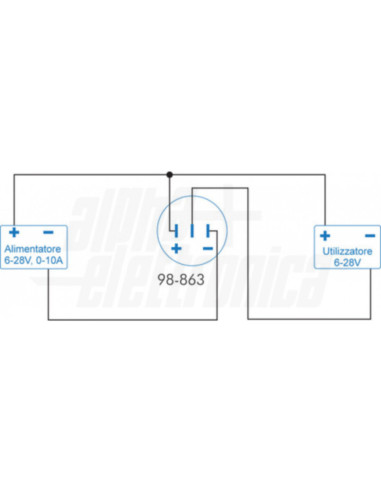 Display volmetro/amperometro 12/24v 0-10A per...