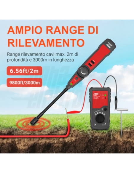 Localizzatore di cavi e tubi metallici interrati