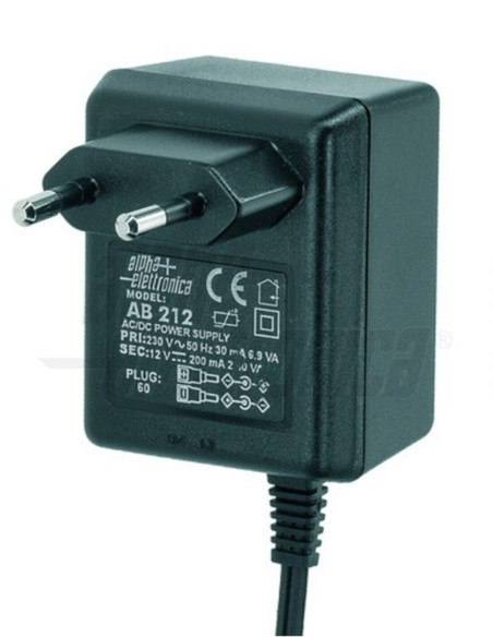 Carica batterie 7,2-12VDC 70mA per 6-10 batterie