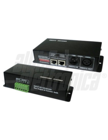 Contr. repeater dmx per LED sincro 6amax