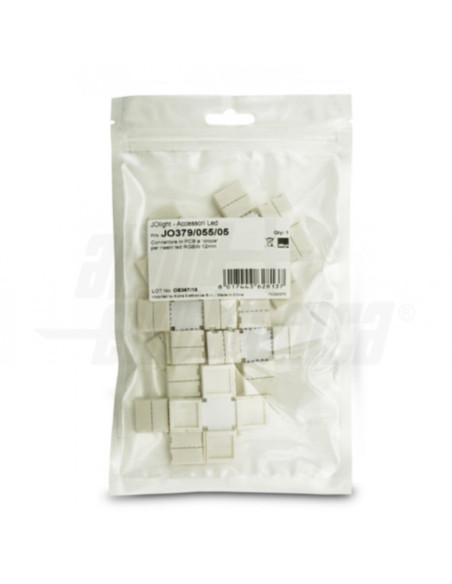 Connettori pcb a croce striscia LED RGBW 12mm kit 10pz