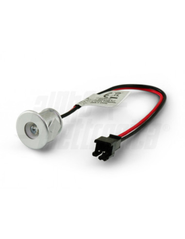 Mini spot LED 12V da incasso silver colore blu