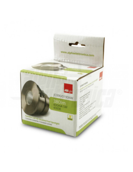 Faretto LED incasso 5W 12,5V sat 4000k 38° IP44 425lm