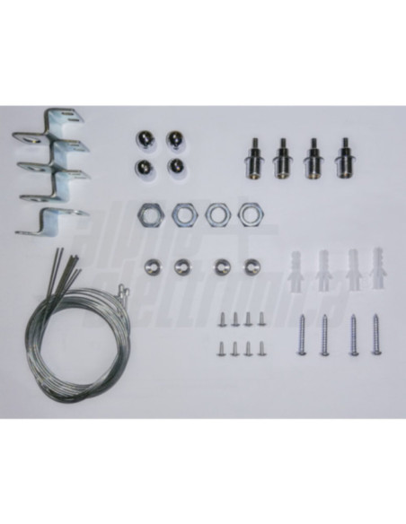 Kit di fissaggio a sospensione per pannelli led JO395 - 4 corde