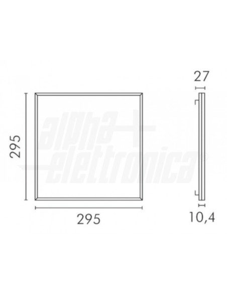 Pannello LED 15W 100lm/w 30x30 tri-white bianco selezionabile