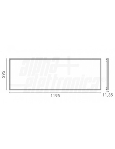 Pannello LED 40W 30X120CM LGP 4000K