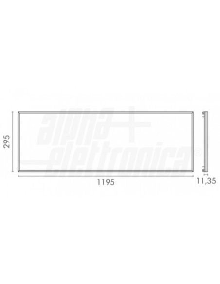 Pannello LED 40W 30X120CM LGP 4000K