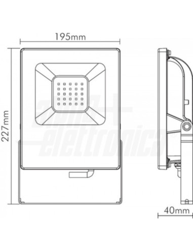Faro LED 30W 12/24v 4000k IP65 3000lm...