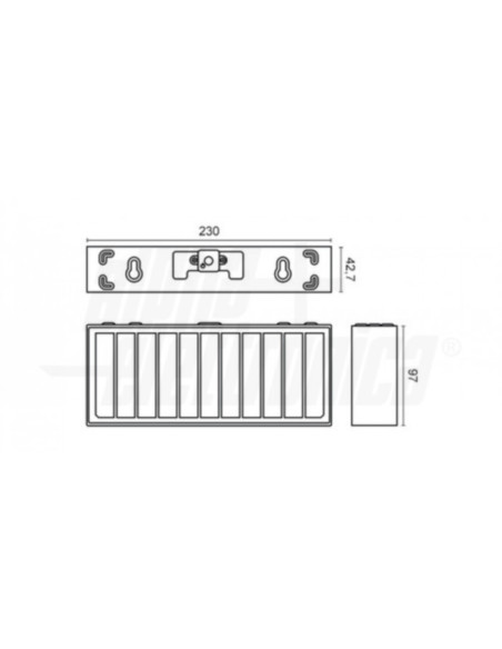Applique solare LED 6W 4000k bianco