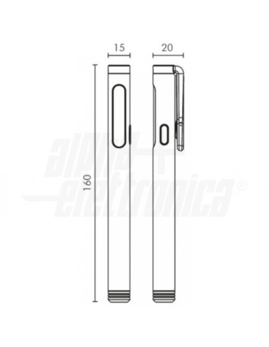 Torcia LED penna 1,5W USB