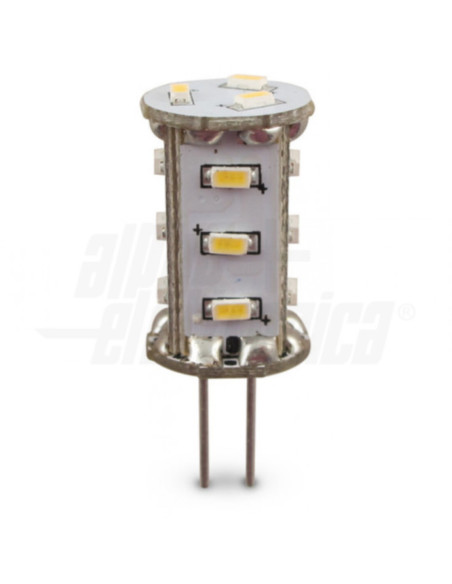 Lampada 15 LED G4 10-30v 1,5W 6000k 100lm bianco freddo