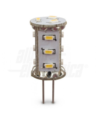Lampada 15 LED 12V AC/DC 1,5w 3000k 100lm