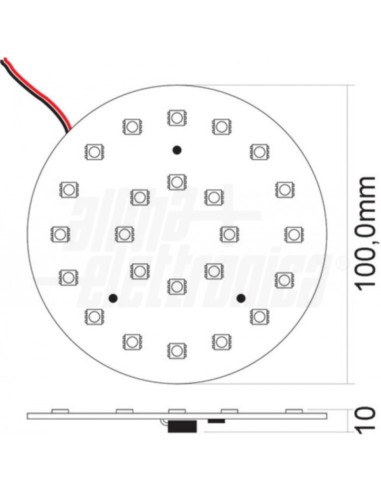 Lampada 24 LED 10-30VDC 5W 6000k 315lm