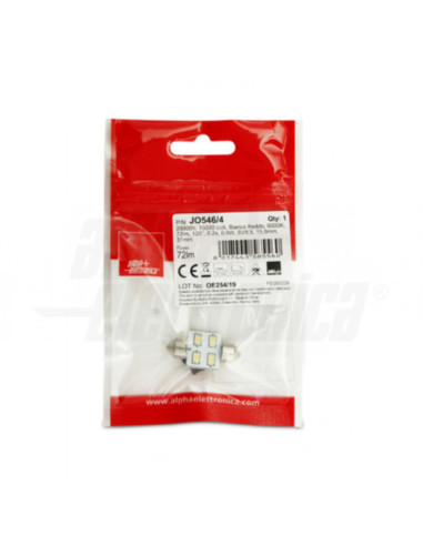 Lampada LED sv8,5 10-30VDC 0,9W 6000k 72lm 120°