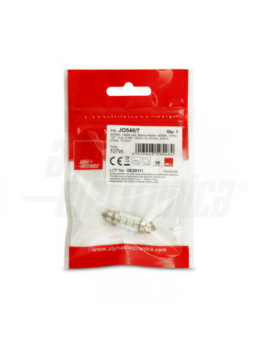 Lampada LED tubo 10-30VDC 37mm 6000 feston