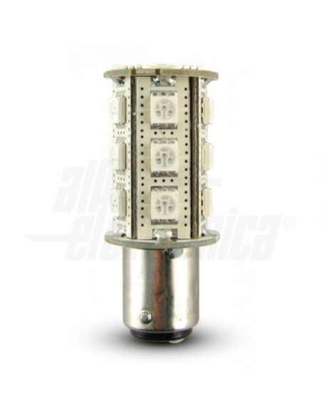Lampada LED bay15d 2,5W 10-16VDC rosso