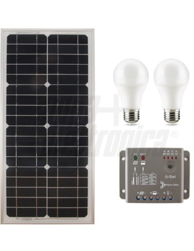 Kit fotovoltaico 25W 12V senza batteria