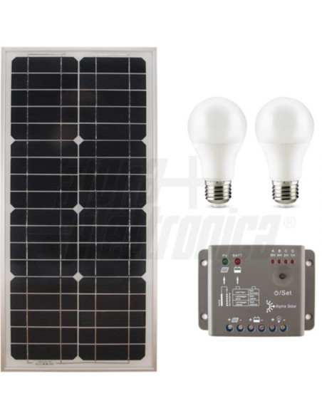 Kit fotovoltaico 25W 12V senza batteria