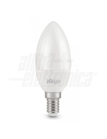 Lampada LED E14 6W 230V 3000k a candela 555lm ⌀37