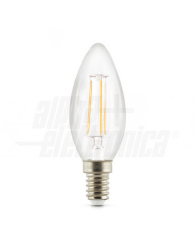 Lampada LED filamento 230V E14 5W dimm candela...