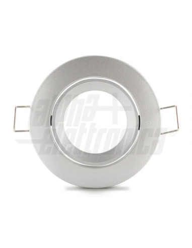 Supporto lampada LED GU5.3 + cavo 15cm silver