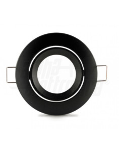 Supporto lampada LED GU5.3 + cavo 15cm nero