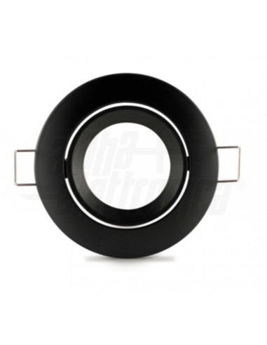 Supporto lampada LED GU5.3 + cavo 15cm nero