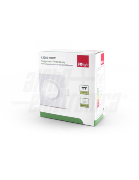 Supporto lucido per LED 83x83mm orientab attacco non incluso