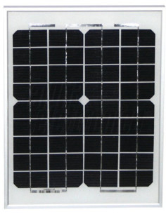 Pannello solare monocristall 10W 21,2v 293*378*h23  p-1.4kg
