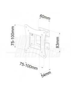 Supporto TV inclinabile 13"-30" max 15Kg 2