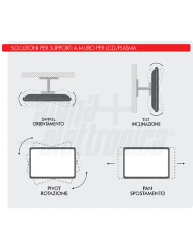Carrello telescopico porta TV/monitor 37"-70"...