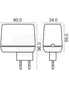 Alimentatore switching regolabile 25,2w 3/4,5/6/7,5/9/12... 2