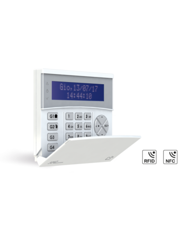 Tastiera LCD con tag per centrale amc