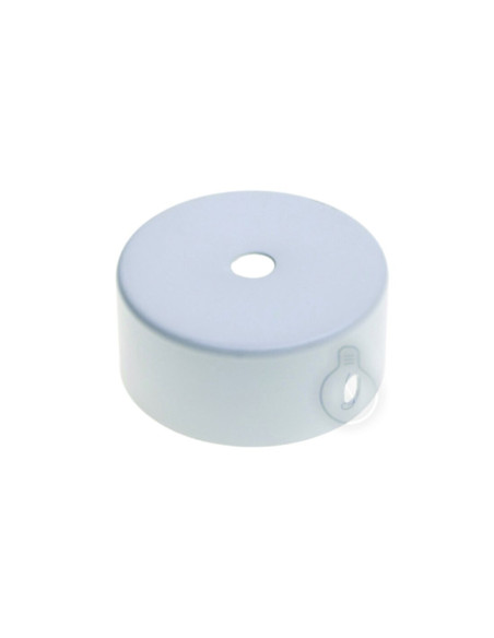 Rosone ad un foro metallo ⌀65mm h.35mm con staffa ed accessori nero