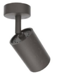 Faretto ciccio brunito base c/snodo 220V GU10 7W 3000k...