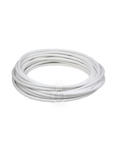 Cavo elettrico in tessuto tondo 2x0,75 bianco