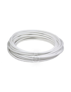 Cavo in tessuto bianco tondo 3x0,75