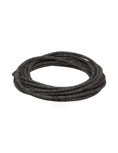Cavo elettrico in tessuto tondo 3x0,75 canvas grigio scuro