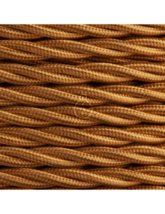 Cavo elettrico in tessuto trecciato 3x0,75 whiskey