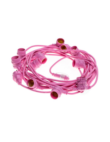 Catenaria rosa da esterno 220V IP44 con 11...