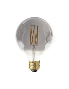 Lampada LED E27 4W 130lm 2200k smoky filamento onda...