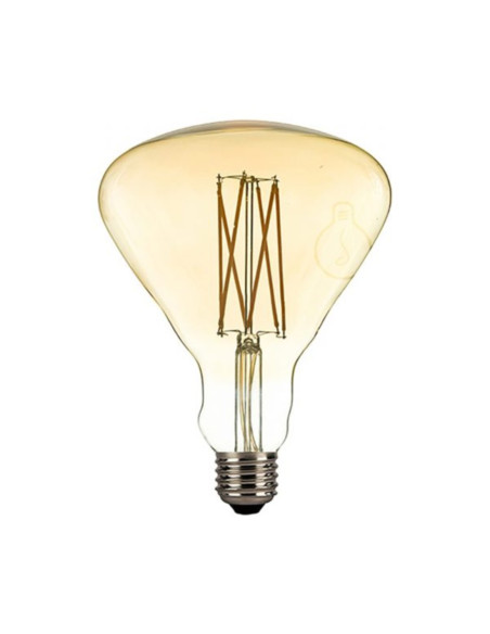 Lampada LED 220V E27 4W 220lm 2000k filamento onda verticale ambrata