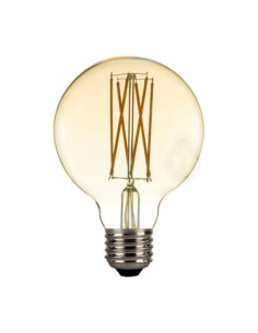Lampada LED 220V E27 4W 130lm 2000k filamento onda...