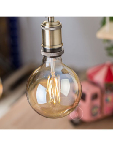 Lampada LED 220V E27 4W 130lm 2000k filamento...