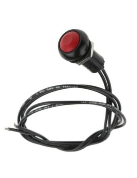 Pulsante tondo rosso normalmente aperto 5A 48VDC 48vac IPR3FAD6