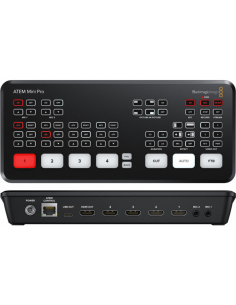 Switcher broadcast streaminig 4 ingressi HDMI + 2 mic [pro]