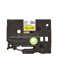 Nastro brother 18mm nero su giallo