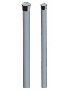 Palo h.2m ⌀30mm spessore 1,4mm con tappo rosso